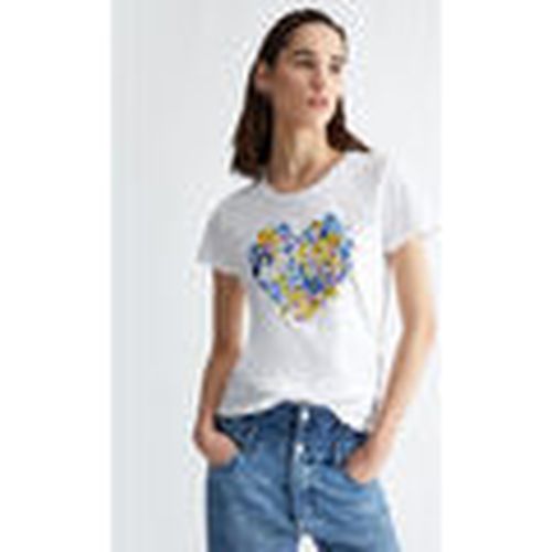 Tops y Camisetas Camiseta con corazón floral para mujer - Liu Jo - Modalova