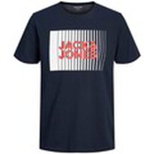 Camiseta 12233999 ECORP LOGO TEE PLAY SS O NECK para hombre - Jack & Jones - Modalova