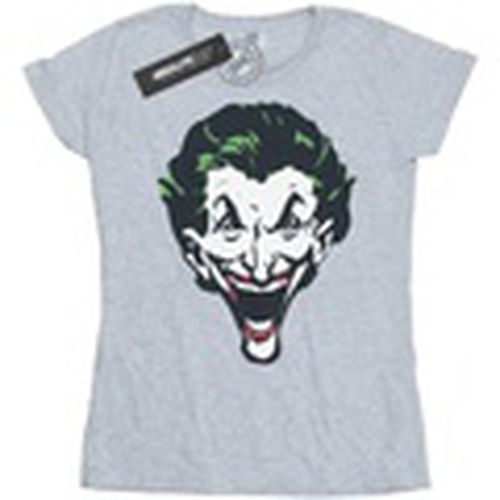 Camiseta manga larga The Joker Big Face para mujer - Dc Comics - Modalova