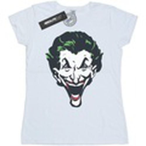 Camiseta manga larga The Joker Big Face para mujer - Dc Comics - Modalova
