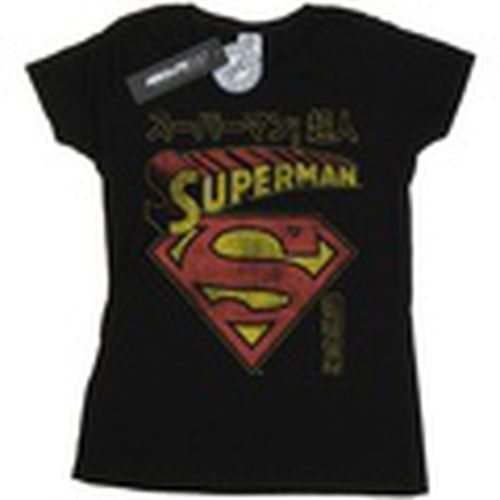 Camiseta manga larga Superman Shield para mujer - Dc Comics - Modalova
