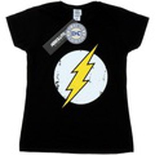 Camiseta manga larga Flash Distressed Logo para mujer - Dc Comics - Modalova