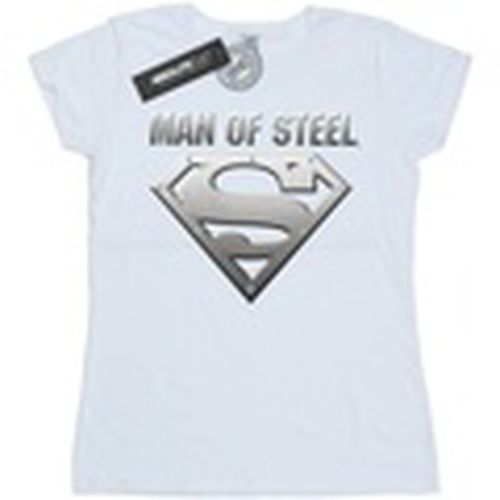 Camiseta manga larga Superman Man Of Steel Shield para mujer - Dc Comics - Modalova