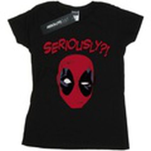 Camiseta manga larga Deadpool Seriously para mujer - Marvel - Modalova