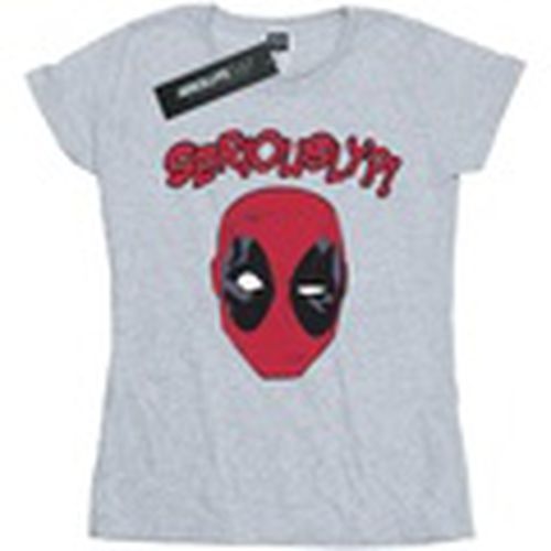 Camiseta manga larga Deadpool Seriously para mujer - Marvel - Modalova