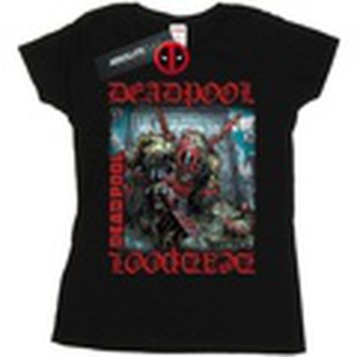 Camiseta manga larga Here Lies Deadpool para mujer - Marvel - Modalova