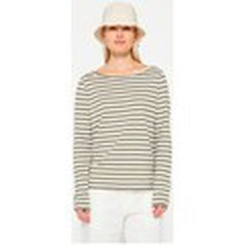 Camiseta Longsleeve Tee Stripes Ecru Moss para mujer - 10 Days - Modalova