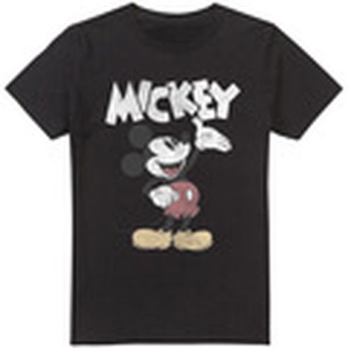 Camiseta manga larga Washout para hombre - Mickey Mouse And Friends - Modalova