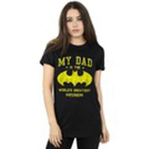 Camiseta manga larga My Dad Is Batman para mujer - Dc Comics - Modalova