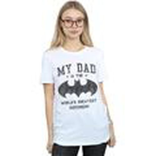 Camiseta manga larga Batman My Dad Is A Superhero para mujer - Dc Comics - Modalova