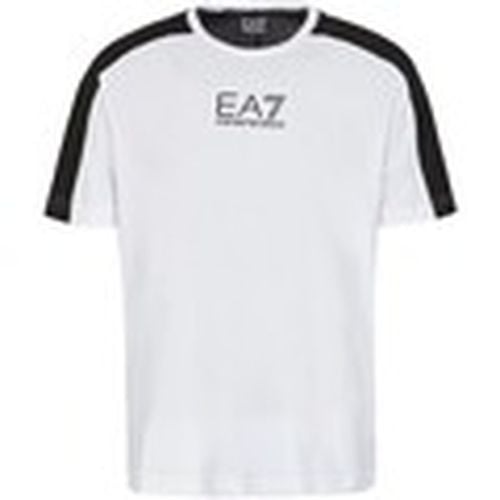 Camiseta EA7 - Camiseta Bicolor con Logo para hombre - Emporio Armani - Modalova