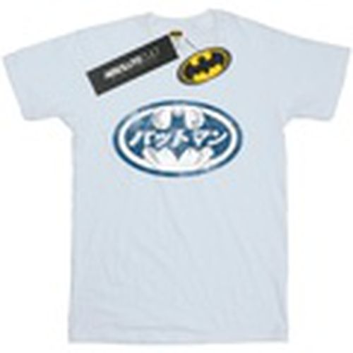 Camiseta manga larga Batman Japanese Logo White para hombre - Dc Comics - Modalova