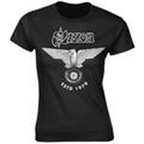 Camiseta manga larga ESTD 1979 para mujer - Saxon - Modalova