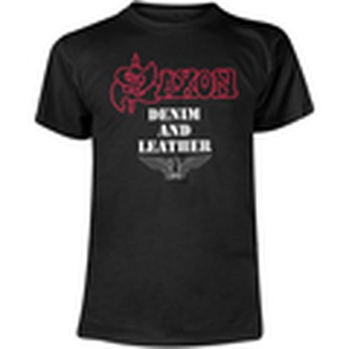 Camiseta Denim And Leather para mujer - Saxon - Modalova
