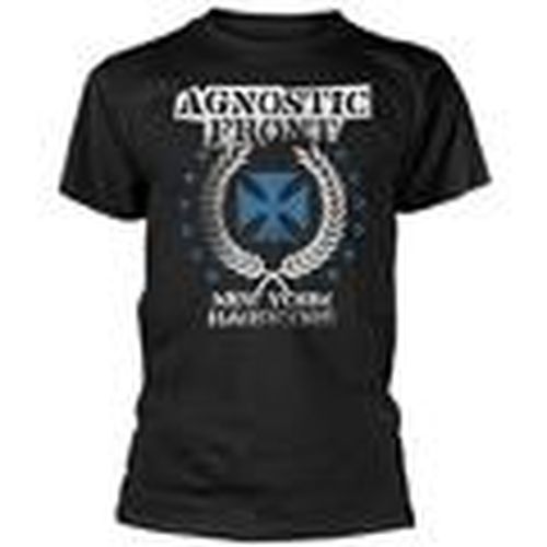 Camiseta manga larga Blue Iron Cross para hombre - Agnostic Front - Modalova