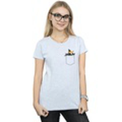 Camiseta manga larga Daffy Duck Faux Pocket para mujer - Dessins Animés - Modalova