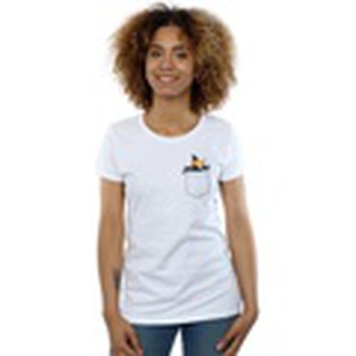 Camiseta manga larga Daffy Duck Faux Pocket para mujer - Dessins Animés - Modalova