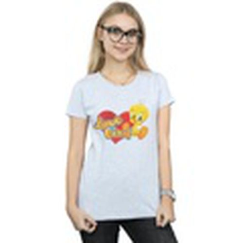 Camiseta manga larga Tweety Pie Valentine's Day Love Bird para mujer - Dessins Animés - Modalova