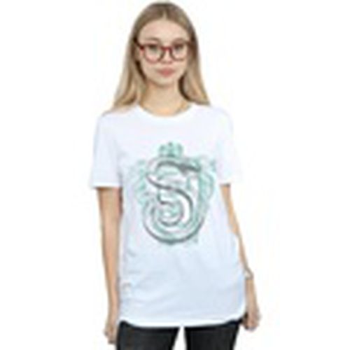 Camiseta manga larga Slytherin Serpent Crest para mujer - Harry Potter - Modalova