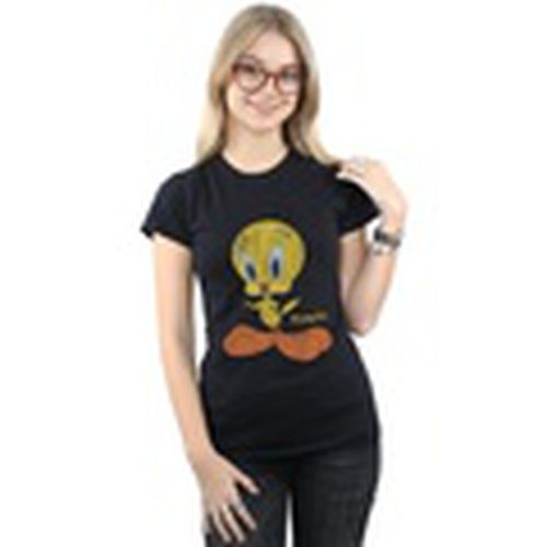 Camiseta manga larga Tweety Pie Distressed para mujer - Dessins Animés - Modalova