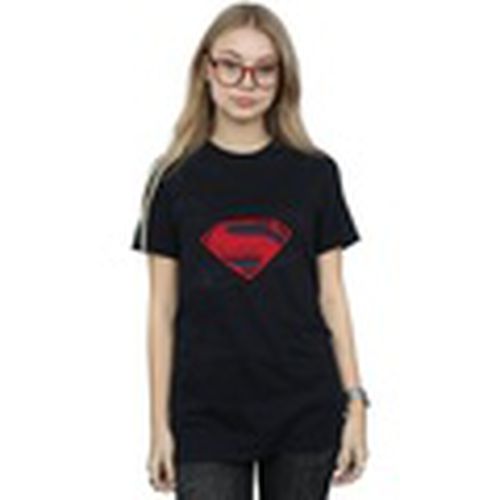 Camiseta manga larga Justice League Movie Superman Logo para mujer - Dc Comics - Modalova
