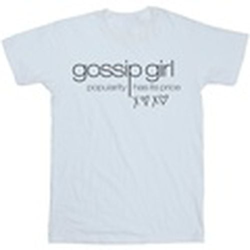 Camiseta manga larga Popularity Has It's Price para hombre - Gossip Girl - Modalova