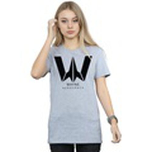 Camiseta manga larga Justice League Wayne Aerospace para mujer - Dc Comics - Modalova