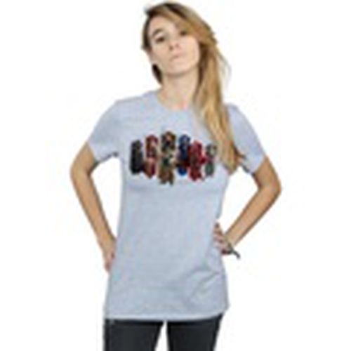 Camiseta manga larga Justice League Movie Team Hexagons para mujer - Dc Comics - Modalova