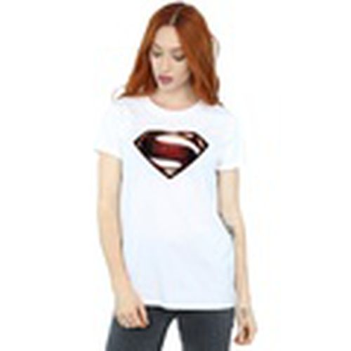 Camiseta manga larga Justice League Movie Superman Emblem para mujer - Dc Comics - Modalova