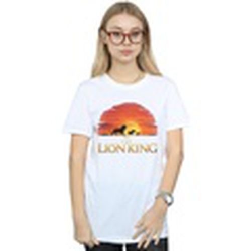 Camiseta manga larga The Lion King Movie Sunset Logo para mujer - Disney - Modalova