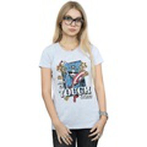 Camiseta manga larga Captain America Made Of Tough Stuff para mujer - Marvel - Modalova