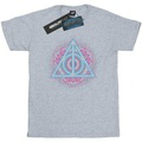 Camiseta manga larga Neon Deathly Hallows para hombre - Harry Potter - Modalova