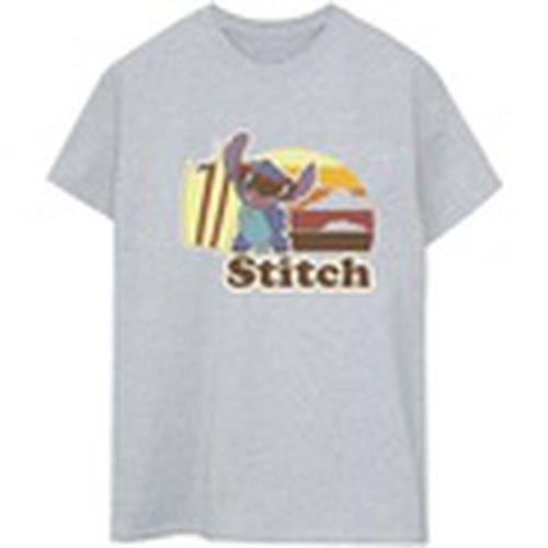 Camiseta manga larga Lilo And Stitch Bitten Surfboard para mujer - Disney - Modalova