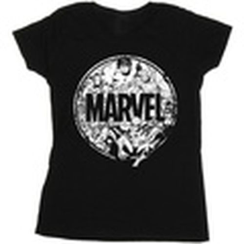 Camiseta manga larga Logo Character Infill para mujer - Marvel - Modalova