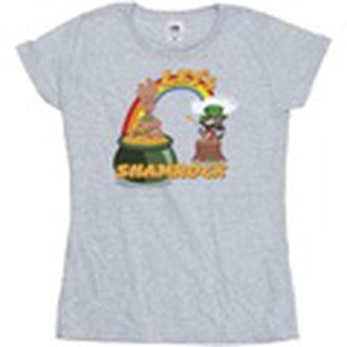 Camiseta manga larga St Patrick's Day Groot Shamrock para mujer - Marvel - Modalova