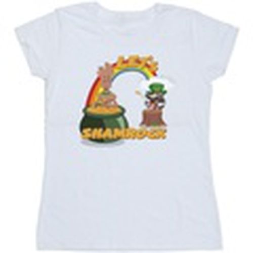 Camiseta manga larga St Patrick's Day Groot Shamrock para mujer - Marvel - Modalova