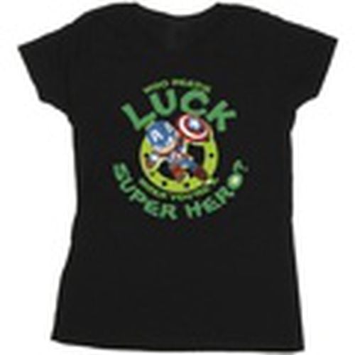 Camiseta manga larga St Patrick's Day Luck para mujer - Marvel - Modalova