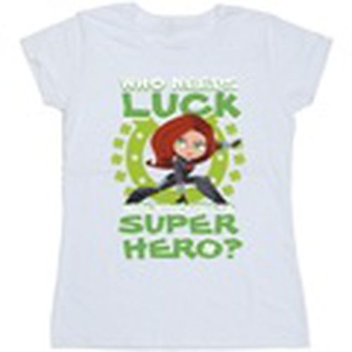 Camiseta manga larga St Patrick's Day Black Widow Luck para mujer - Marvel - Modalova