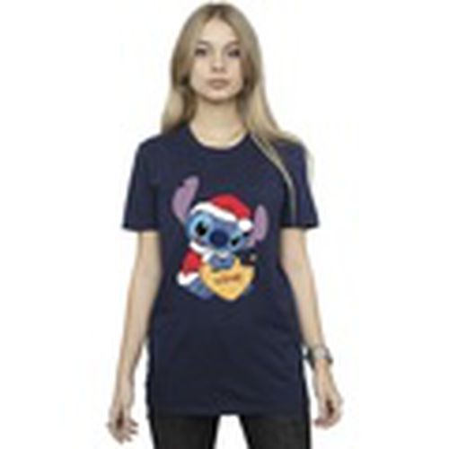 Camiseta manga larga Lilo And Stitch Christmas Love Biscuit para mujer - Disney - Modalova