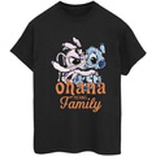 Camiseta manga larga Lilo And Stitch Ohana Angel Hug para mujer - Disney - Modalova