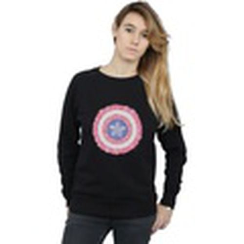 Jersey Captain America Flowers Shield para mujer - Marvel - Modalova