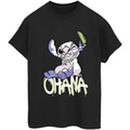 Camiseta manga larga Lilo And Stitch Ohana Graffiti para mujer - Disney - Modalova