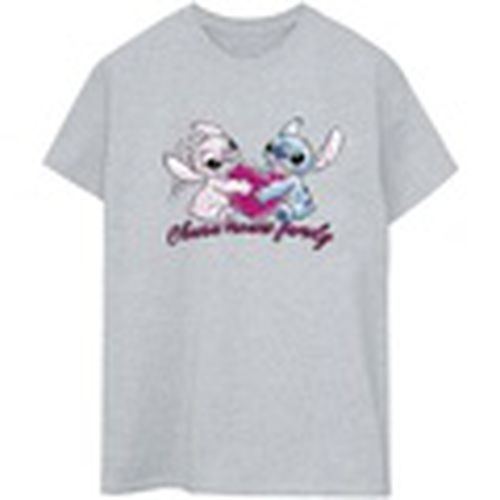 Camiseta manga larga Lilo And Stitch Ohana Heart With Angel para mujer - Disney - Modalova