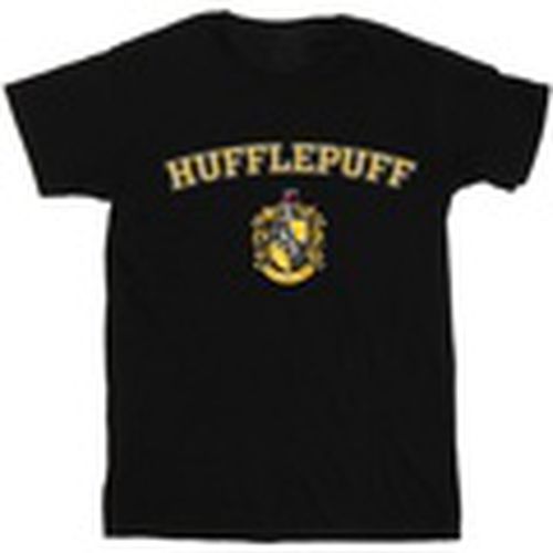 Camiseta manga larga Hufflepuff Crest para hombre - Harry Potter - Modalova