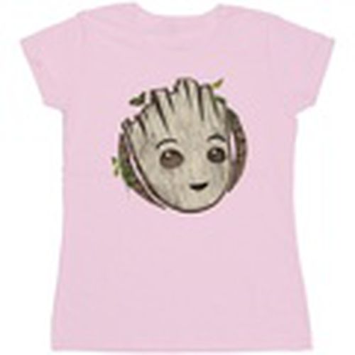 Camiseta manga larga I Am Groot Wooden Head para mujer - Marvel - Modalova