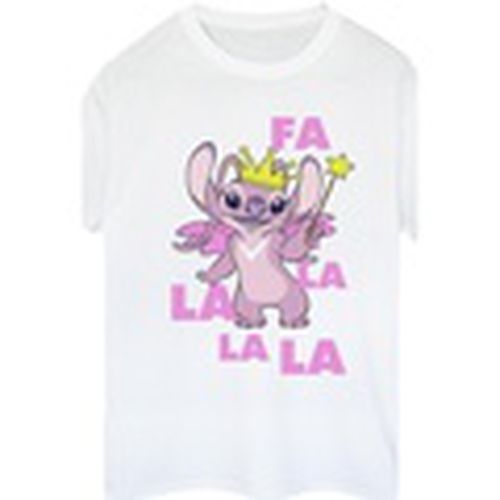 Camiseta manga larga Lilo Stitch Angel Fa La La para mujer - Disney - Modalova