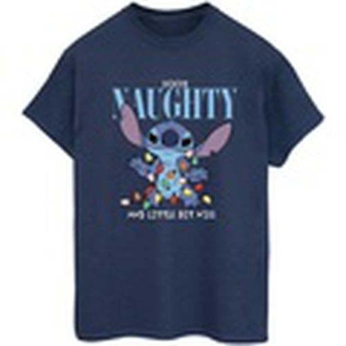 Camiseta manga larga Lilo Stitch Naughty Nice para mujer - Disney - Modalova