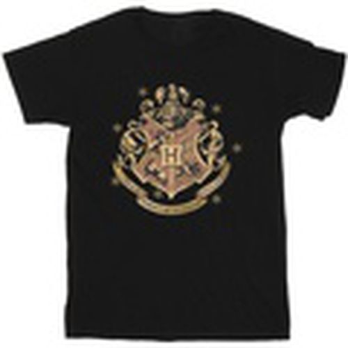 Camiseta manga larga Gold Hogwart Crest para hombre - Harry Potter - Modalova