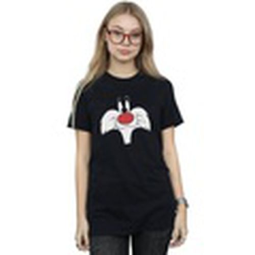 Camiseta manga larga Sylvester Big Face para mujer - Dessins Animés - Modalova