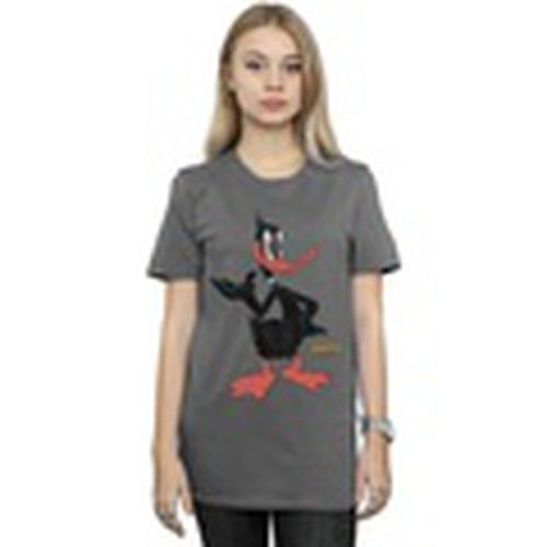 Camiseta manga larga Daffy Duck Distressed para mujer - Dessins Animés - Modalova
